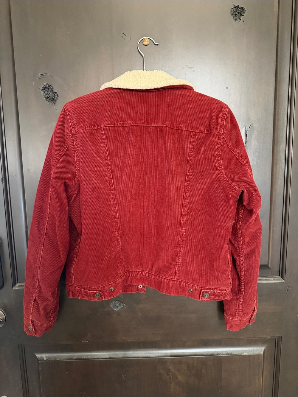 Levi’s Kid’s Red Corduroy Sherpa-Lined Jacket Size L - Picture 2 of 5